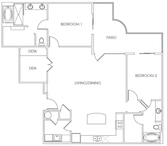 Floor Plans of Village at Aspen Place in Flagstaff, AZ